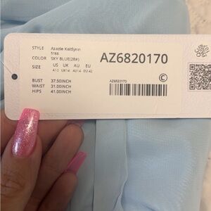 Azazie Kaitlynn Dress in Sky Blue